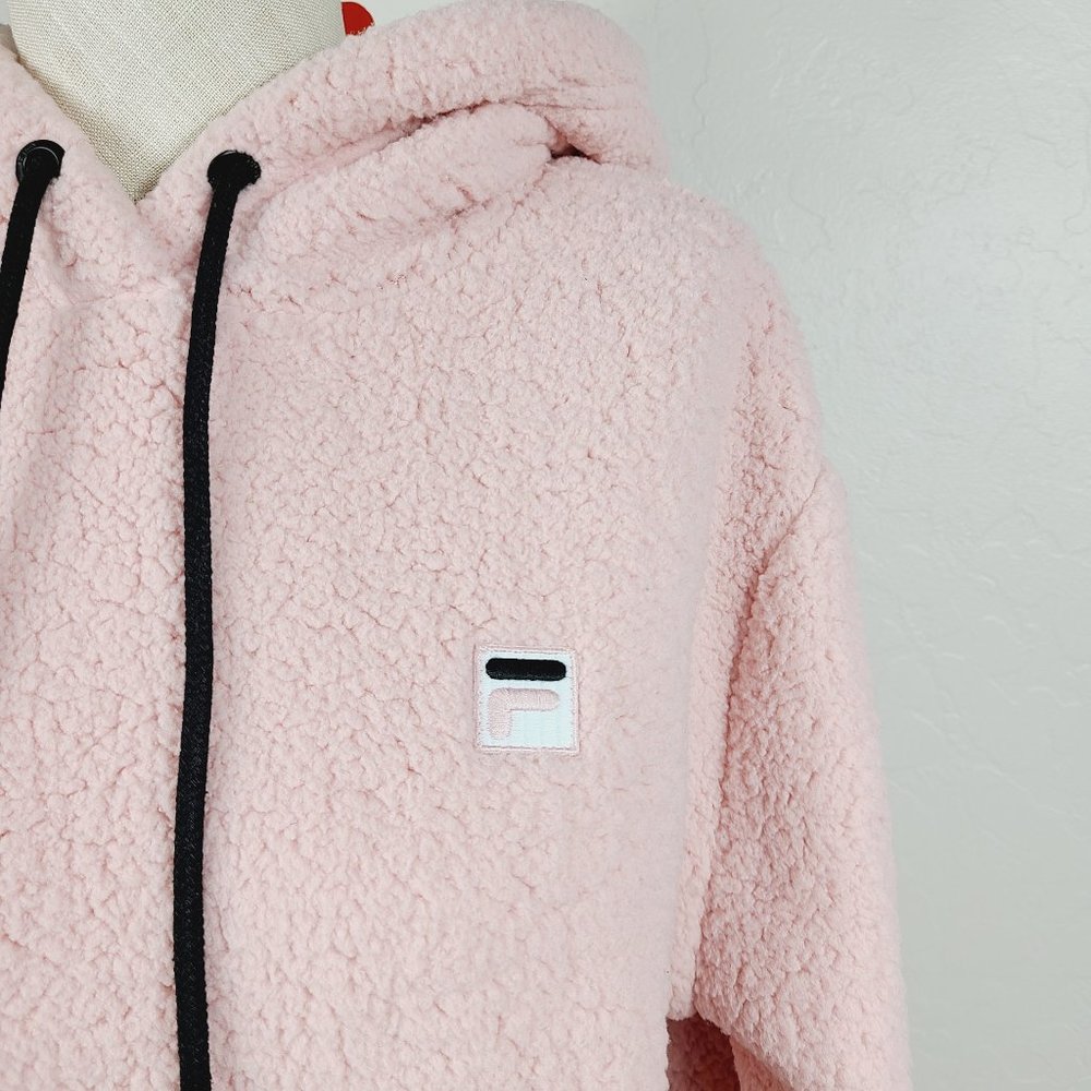 Fila Josephine Sherpa Pullover Hoodie Jacket - Picture 2 of 8